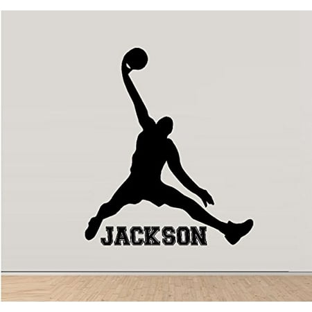 decal jump basketball custom name man