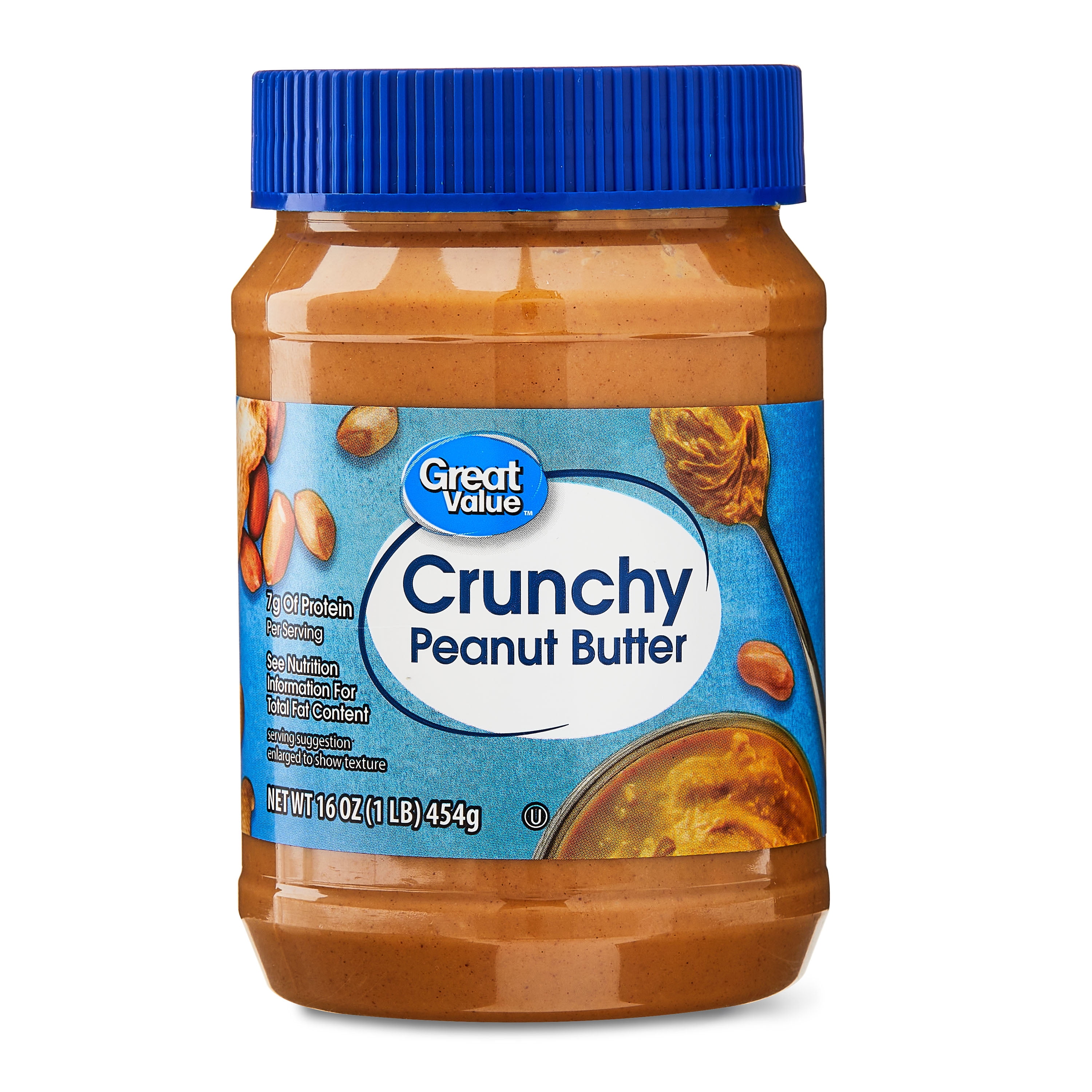 Great Value Creamy Peanut Butter 18 oz Jar Walmart