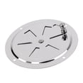 thumbnail image 3 of 1 Piece Air Vent Wholesale price For RV Round Louvered Ventilator Cover Silver Stainless Steel 316 For Boat Marine, 3 of 4