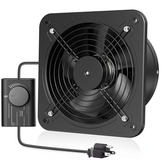 Ventilador de escape HG Power de 10 pulgadas con controlador de velocidad 988m³/h