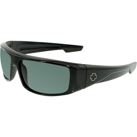 Spy Sunglasses 670939038863 Logan Polarized Lenses Scratch Resistant Wrap Athletic, Black