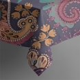 thumbnail image 5 of Multicolor Paisley Pattern Square Tablecloth,Waterproof Square Table Cover,Wipeable Spillproof Washable Table Cover for Home Kitchen Party Decor 42"X42"(107x107cm), 5 of 6