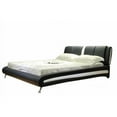 thumbnail image 2 of Greatime B1040 Two Tone Black&White Modern Vinyl platform bed, California King, 2 of 2