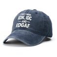 thumbnail image 2 of WGRFFH Washed Washed Cotton Baseball Cap with Funny print,Adjustable Vintage Distressed Dad Hat,Curved Brim Casual Trucker Cap for Daily Wear Outdoor Weekend Street Outfit for Men Women Navy, 2 of 3