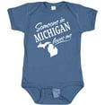 thumbnail image 3 of Inktastic Someone in Michigan Loves Me Boys or Girls Baby Bodysuit, 3 of 5