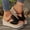 Black, variant on Platform Wedge Sandals for Women Summer Dressy Open Toe Espadrilles Sandals Casual Outdoor Anti-Slip Slippers Yellow 6(37)