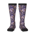 thumbnail image 2 of Picia Women Crew Soft Moisture-wicking Socks Snake And Floral Pattern Design Cotton Socks, One Size fit All, 2 of 9
