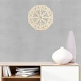 thumbnail image 4 of Mandala Wooden Wall Art, Oriental Motif Flower Petal Details, Birch Wood Plywood Rustic Wall Art Accent for Hallway Bedroom Living Room Cafes and Offices, 11.4" X 11.4" X 0.1", by Ambesonne, 4 of 5