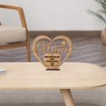 thumbnail image 4 of Adorno en forma de corazón de madera para el día de la madre, regalo del Día de la madre feliz, decoraciones huecas para la mejor mamá, manualidad para regalo en bloque de madera, decoración, 4 of 6