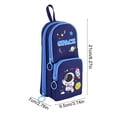 thumbnail image 3 of Pencil Case For Kids Large Capacity Cute Pencil Bag 6-Layer Durables Cloth Pencil Pouch Small Backpack Style Pen Organizer For Students, 3 of 6