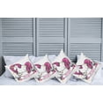 thumbnail image 2 of Ambesonne Cartoon Throw Pillow Cover 4 Pack, Unicorn with Pink Hair, 24", Pink White, 2 of 5