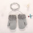 thumbnail image 5 of Limei High Quality Knitted Mitten Soft Touch for Boy with Rope, 5 of 7