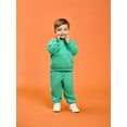 thumbnail image 3 of Color Mix by Garanimals Baby Butter Fleece Sweatshirt & Jogger Outfit Set, Sizes 6-24 Months, 3 of 7
