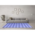 thumbnail image 3 of Ahgly Company Machine Washable Indoor Rectangle Abstract Blue Modern Area Rugs, 7' x 10', 3 of 4