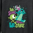 thumbnail image 3 of Monsters Inc - We Scare Because We Care -Women's Lightweight French Terry Long Sleeve Shirt, 3 of 5