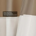 thumbnail image 5 of Velvet Curtains 96 inches Long for Living Room Champagne Ivory,2 Panels Blackout Curtains Modern Color Block Back Tab Rod Pocket Soundproof Drapes for Bedroom Window Decor, 5 of 13
