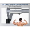 thumbnail image 2 of Wall Mounted Brass Shower Arm 6-inches with Flange Replacement for Delta U4993-BL, Matte Black$$Tools & Hardware Other, 2 of 5
