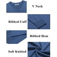 thumbnail image 5 of COOFANDY Men's V Neck Dress Sweater Slim Fit Business Casual Dressy Sweater Shirts Long Sleeve Soft Basic Pullover Sweater, 5 of 9