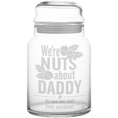 Nug Jar - Personalized Nuts About You Treat Jar, Choose I or We
