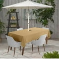 thumbnail image 2 of Vargottam Indoor/Outdoor Tablecloth 58'' x 82'' Rectangular with Umbrella Hole & Zipper, Waterproof, Beige, Polyester, Tablecloth, 2 of 6