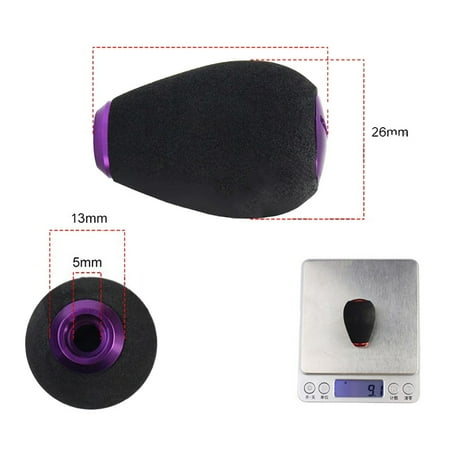 Fishing Reel Handle Knob Eva Reel Grip Pills Reel Modification Diy Accessories Purple