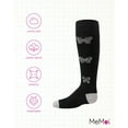thumbnail image 6 of MeMoi  Glitter Butterfly Cotton Knee High Socks - Girls - Female, 12, Black, 6 of 7