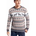 thumbnail image 4 of Chandail de Noël pour Hommes Rudolph Renne Vacances Festif Tricoté Cardigan Mignon Laid, 4 of 5