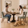 thumbnail image 4 of Usiant Dining Chairs Set of 2, with Solid Wood Legs for Dining Room, Kitchen and Living Room,Green, 4 of 12