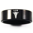 thumbnail image 3 of Black Tungsten Licensed Practical Nurse Ring, 3 of 5