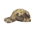 thumbnail image 2 of Kryptek Highlander Camo Patriotic Hat – Low Profile Structured Baseball Cap with American Flag Patch, Adjustable Hook-and-Loop, One Size, 2 of 6