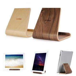 Adjustable Wood Tablet Stand with Custom Wooden Hinge by Fallen Tree  Woodshop