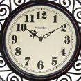 thumbnail image 4 of Westclox Wall Clock Wrought Iron Look Round 12 inch Analog Brown, 2-Pack, 4 of 6