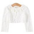 thumbnail image 3 of New Fashion Baby Girls Flower Jacket Children Lace Short Jacket Kids Wedding Party Coat Cape 2 4 6 8 10Y Girl Outerwear Clothing, 3 of 6