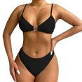 thumbnail image 3 of Afdoent Women's Bikini Sets Womens Swimwear Summer Two Piece Swimsuit Adjustable Strap Beach Bikini Vacation Outfits, 3 of 7
