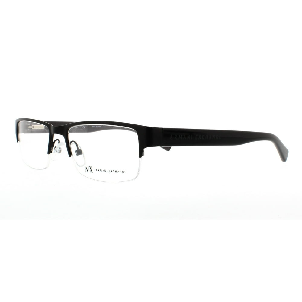 ARMANI EXCHANGE Eyeglasses AX 1015 6070 Satin Black/Black Dark Grey ...