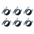 thumbnail image 1 of 6 Pack Split Ring Pipe Hanger, 40mm/1.6inch Adjustable Pipe Bracket Clamp, 1 of 6