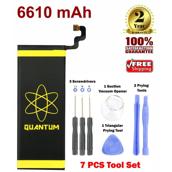 Quantum 6610mAh Extended Slim Battery For Samsung Galaxy Note 5 with Free Tools