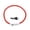 Red, variant on USB Rechargeable Glowing Dog Collar Adjustable Cuttable LED Night Visible Pet Safety Necklace