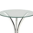 thumbnail image 2 of Modish Metal Accent Table With Glass Top Silver And Clear, 2 of 3