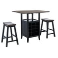 thumbnail image 4 of Safavieh Casey Industrial Backless Wood Stools, Brown/Black, 4 of 5