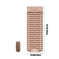 thumbnail image 3 of HOARBOEG Outdoor Inflatable Mat Very Light Nylon Foot Pad Portable Sleeping Mat Inflatable Bed Camping Hiking Tent Mat, 3 of 6