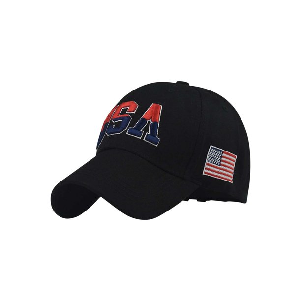 Gorra de béisbol lavada del Día de la Independencia de la bandera estadounidense Gorra de parte superior suave para exteriores Fridja nalpqowj26841