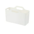 thumbnail image 2 of ViYW Storage Bins with Handles, Bathroom Kitchen Organizer Bin, Plastic Vanity Storage Bins for Hand Soap, Body Washes, Towels, Shampoos, Lotions, Bath Balls, 11.02x7.87x4.53 inch, 2 of 6