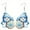 Blue, variant on Cute Christmas Snowman Dangle Hook Earrings for Women Festive Holiday Jewelry for Party and Seasonal Celebrations