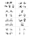 thumbnail image 5 of 8 unids/set Metal Brain Teaser IQ Brain Teasers rompecabezas anillos juego de mesa de juguete separado para niños y adultos TUNC Sencillez, 5 of 5