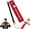 Imperial System-red, variant on Multifunctional Marking Level Ruler - 90°/180° Bubble Level, Adjustable Positioning Marking Protractor Tool, Metric & Imperial Scales, for Woodworking, Home Improvement (Metric System-Red)
