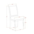 thumbnail image 2 of Luxe by East West Furniture 5 piece Kitchen Table Set consists of a Modern Dining Table and 4 Dining Chairs, 2 of 7