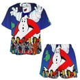 thumbnail image 3 of Ghostbusters Stay Puft Summer Home Suit For Womens Short-Sleeved Pajama Set 2pcs Loungewear Soft Sleepwear T-Shirts Tee Shirt Top And Short Sleeping Pants, 3 of 8