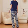 thumbnail image 3 of Tnhcen Women's 2 Piece Cooling Summer Pajamas Sets Soft Short Sleeve Sleepwear Homewear Sets S-2XL, 3 of 8