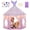 Pink, variant on BRINJOY Dinosaur Teepee Tent for Kids, Toddlers Play Tent w/Roaring Sounds, LED String Lights, Foldable Kids Teepee Tent Toy, Indoor Outdoor Pretend Play, Playhouse Gift for Boys & Girls